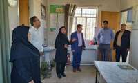 بازدید دکتر نعمتی رئیس مرکز بهداشت بجنورد از خانه بهداشت شیخ تیمور