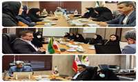 جلسه ریاست مرکز بهداشت بجنورد  به همراه مسئولین واحد ها  با رئیس شورای شهر بجنورد