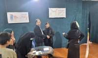 بازدید معاون رئیس مرکز بهداشت بجنورد از نمایشگاه جوانی جمعیت