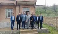 بازدید رئیس دانشگاه از خانه بهداشت قزلقان