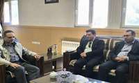 جلسه دکتر نعمتی رئیس مرکز بهداشت بجنورد با آقای موفق فرماندار بجنورد در انتهای هفته سلامت 1405