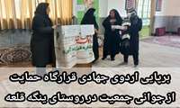 برپایی اردوی جهادی قرارگاه حمایت از جوانی جمعیت در روستای ینگه قلعه